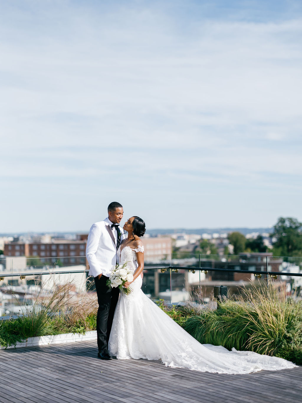 Sophisticated D.C. Wedding with Perfect Blue & White Wedding Shoes
