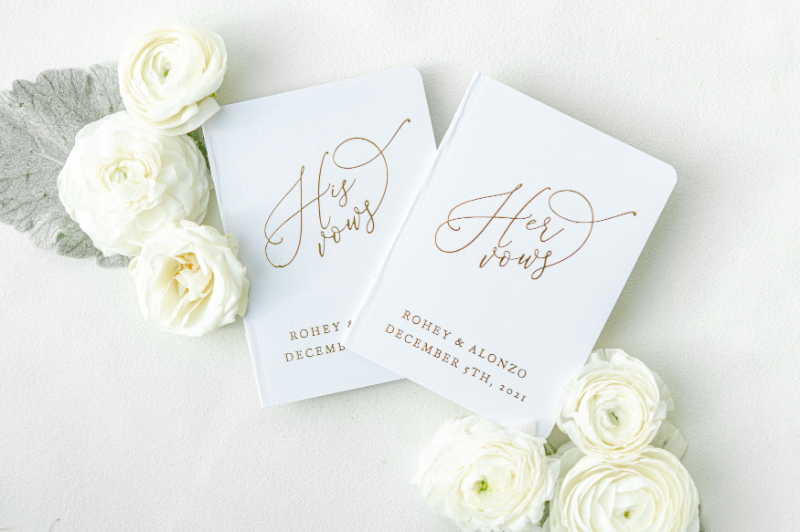 his and hers vow books 