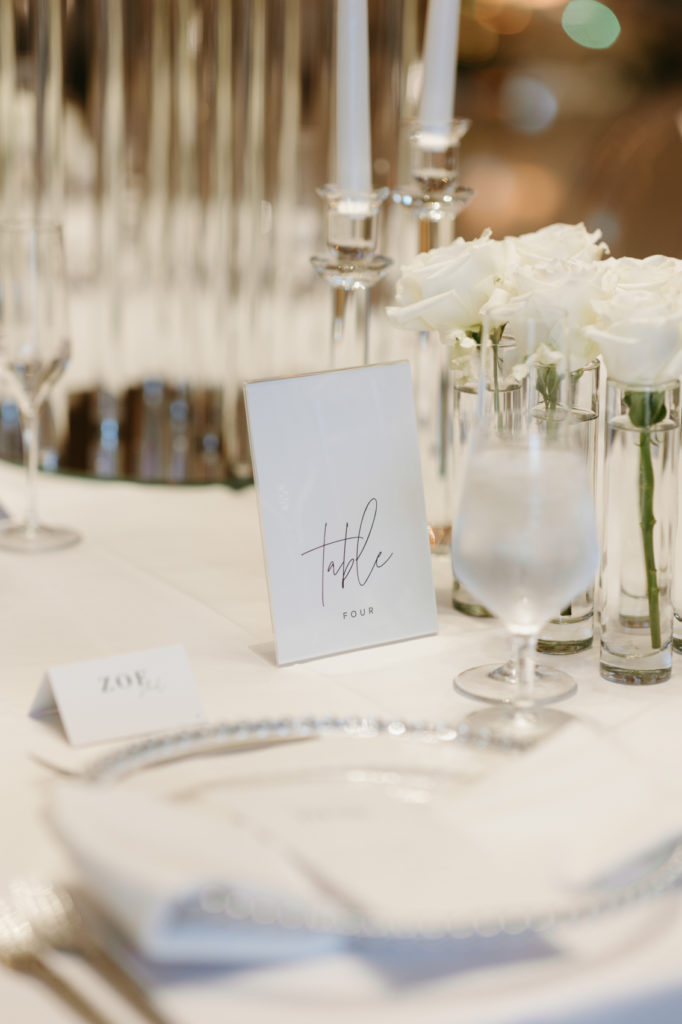 Table number for wedding reception