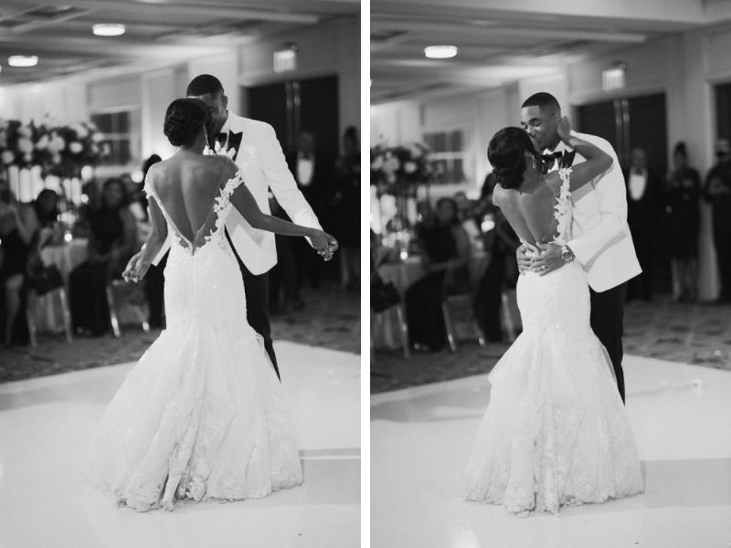 first dance as husband and wife at the Line Hotel