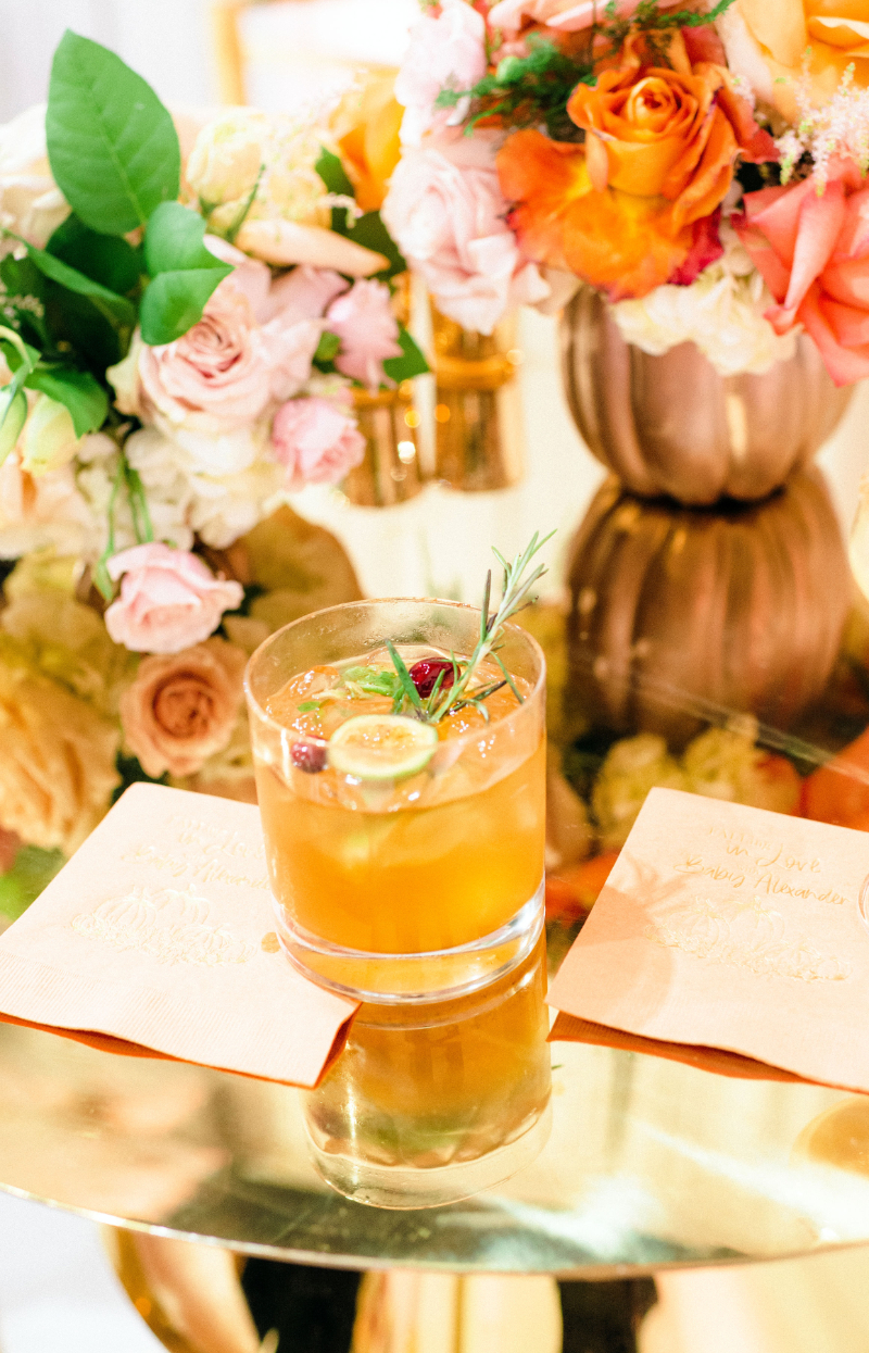 fall signature cocktail ideas for a girl baby shower