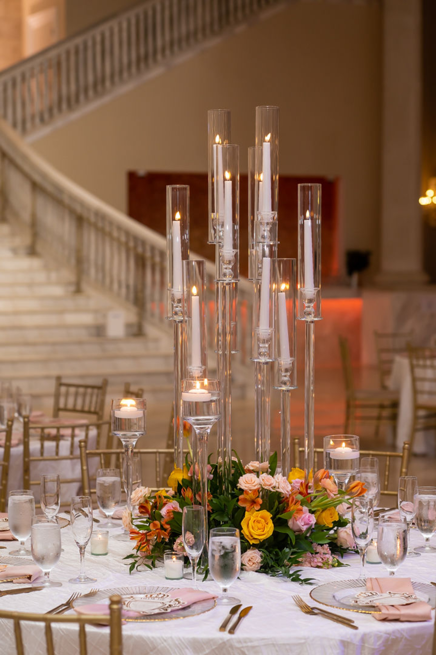 tall candle centerpieces